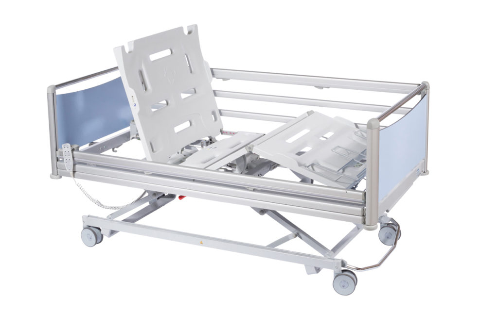 Invacare Hi-Low Hospital Bed with Reinforced Steel Sections for Durability